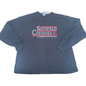 Vtg Seinfeld Constanza 2016 Campaign about Nothing t-shirt